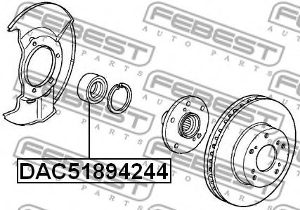 FEBEST DAC51894244 Wheel Bearing